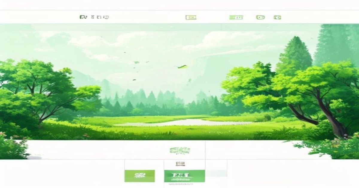 里番在线免费观看平台首页大图，展示绿意盎然的动画资源浏览界面，高清画面流畅播放，米色与森林绿配色精致大气